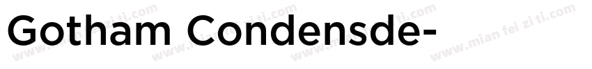 Gotham Condensde字体转换
